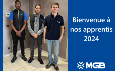 Arrivée de 3 nouveaux apprentis chez MGB